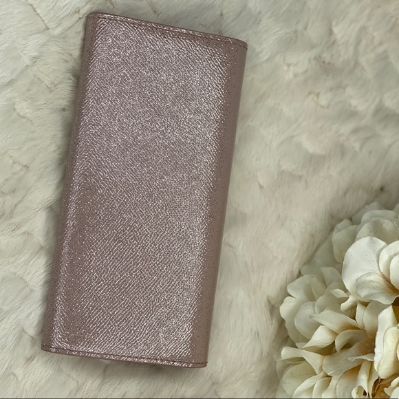 BURBERRY CONTINENTAL PINK WALLET CLUTCH - NEW - Picture 2 of 4